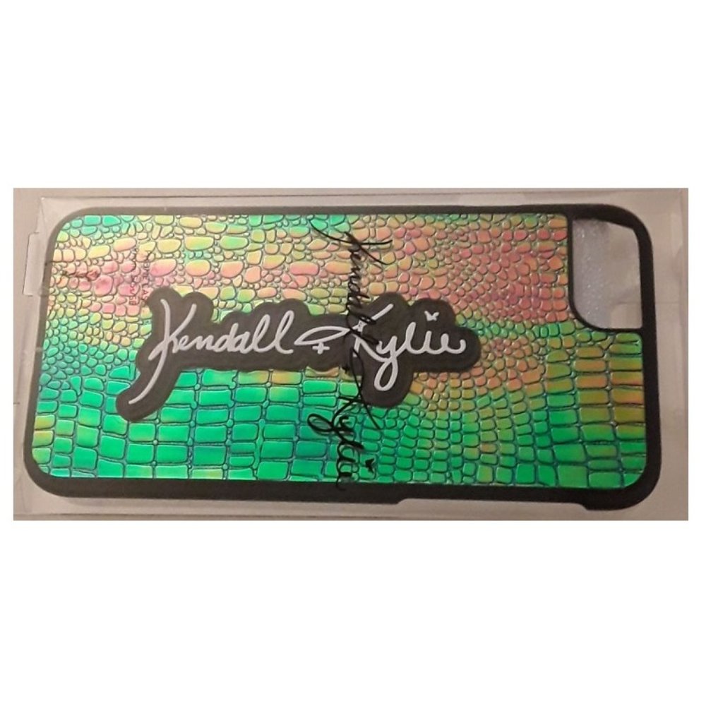 Iridescent Green Snakeskin Embossed I Phone Case